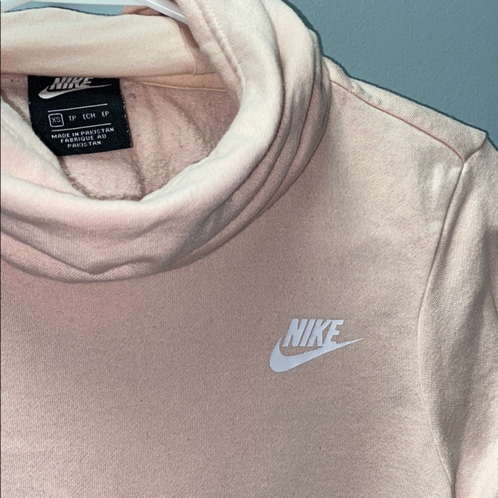 Pink Swoopneck Nike Hoodie